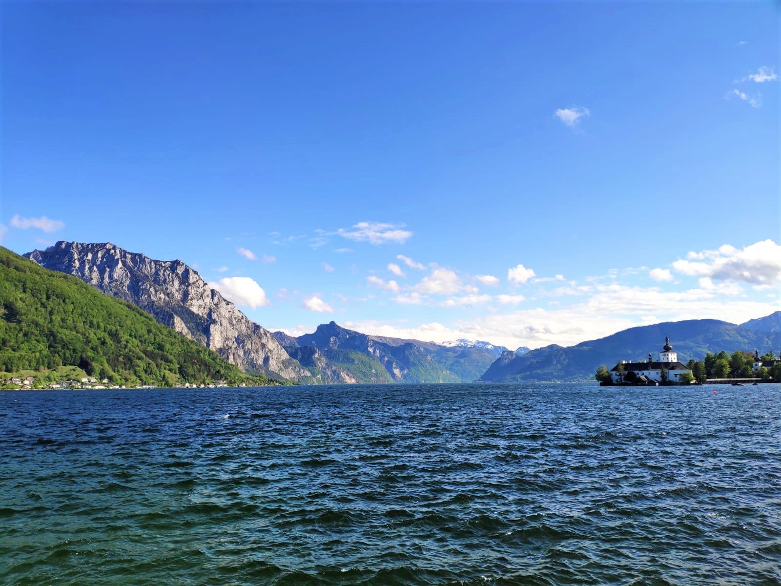 Elektroboot fahren am Traunsee Dominik Huber