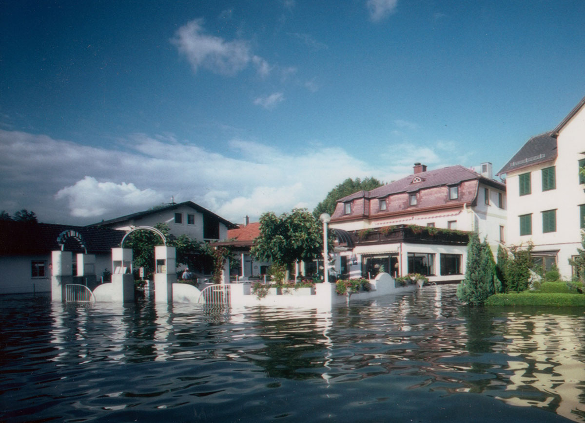 Hochwasser im Gmunden am Traunsee| Seehotel im Weyer