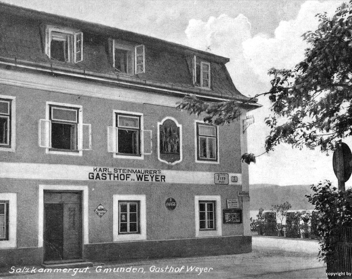Außenansicht Seehotel im Weyer in Gmunden 1935